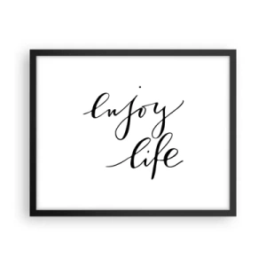 Poster in black frame - Nothing to Add… - 50x40 cm