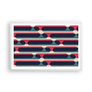 Poster in white frmae - Inwards and Forwards - 91x61 cm