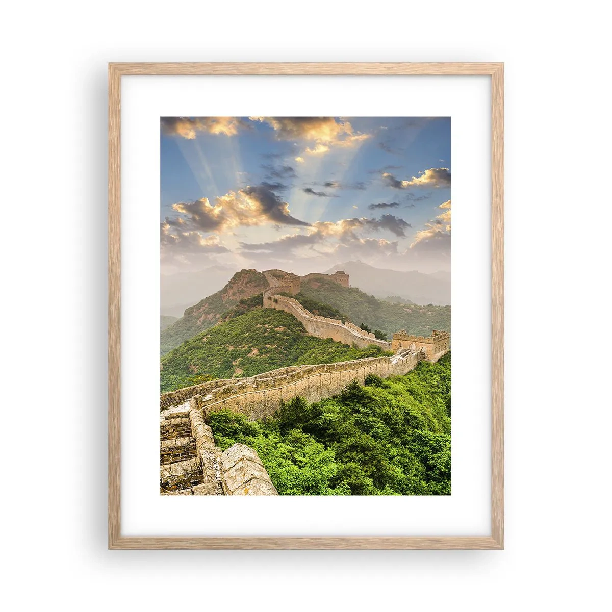 Poster in light oak frame - Neverending Grandeur - 40x50 cm