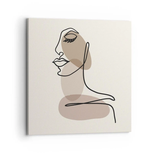 Canvas picture - Listening to Herself - 70x70 cm