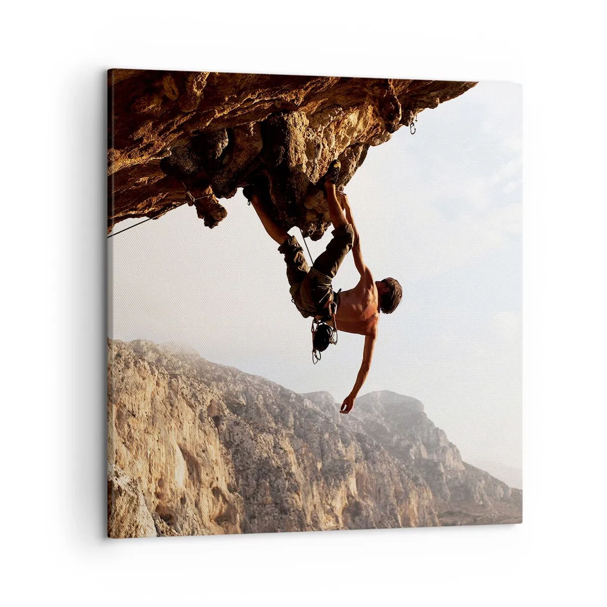 Canvas picture - The Whole World on a Sharp Cliff - 50x50 cm