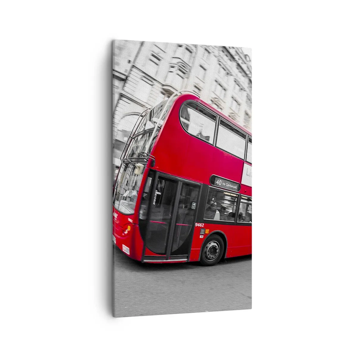 Canvas picture - Traditional London -By Bus - 45x80 cm