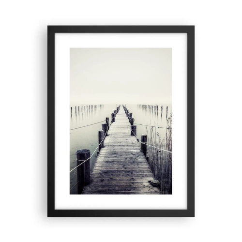 Poster in black frame - Immerse Yourself in Peace - 30x40 cm