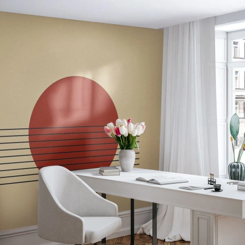 Photo Wallpaper Premium Canvas - Around and Beoynd - Abstraction, Piece, Graphics - 450x315 cm