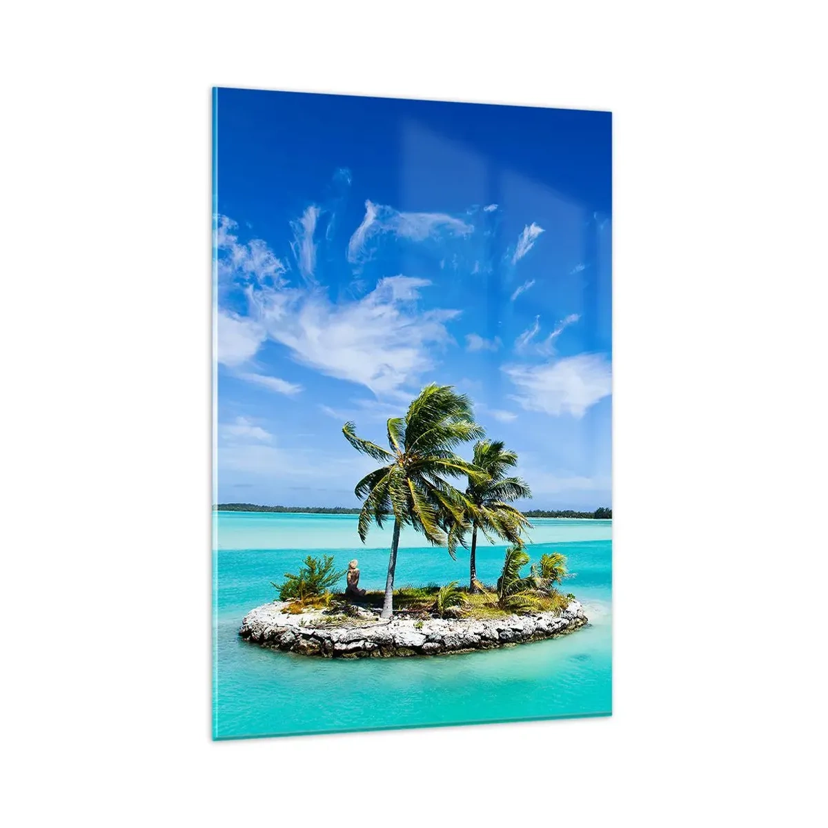 Glass picture - Paradise on Earth - 80x120 cm