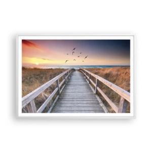 Poster in white frmae - Space of Highs - 100x70 cm