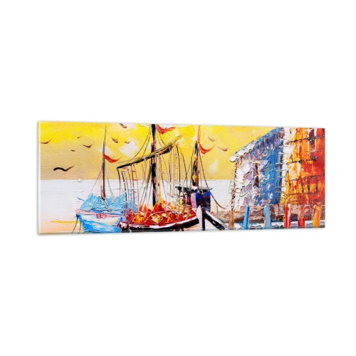 Glass picture - Happy Comeback - 90x30 cm