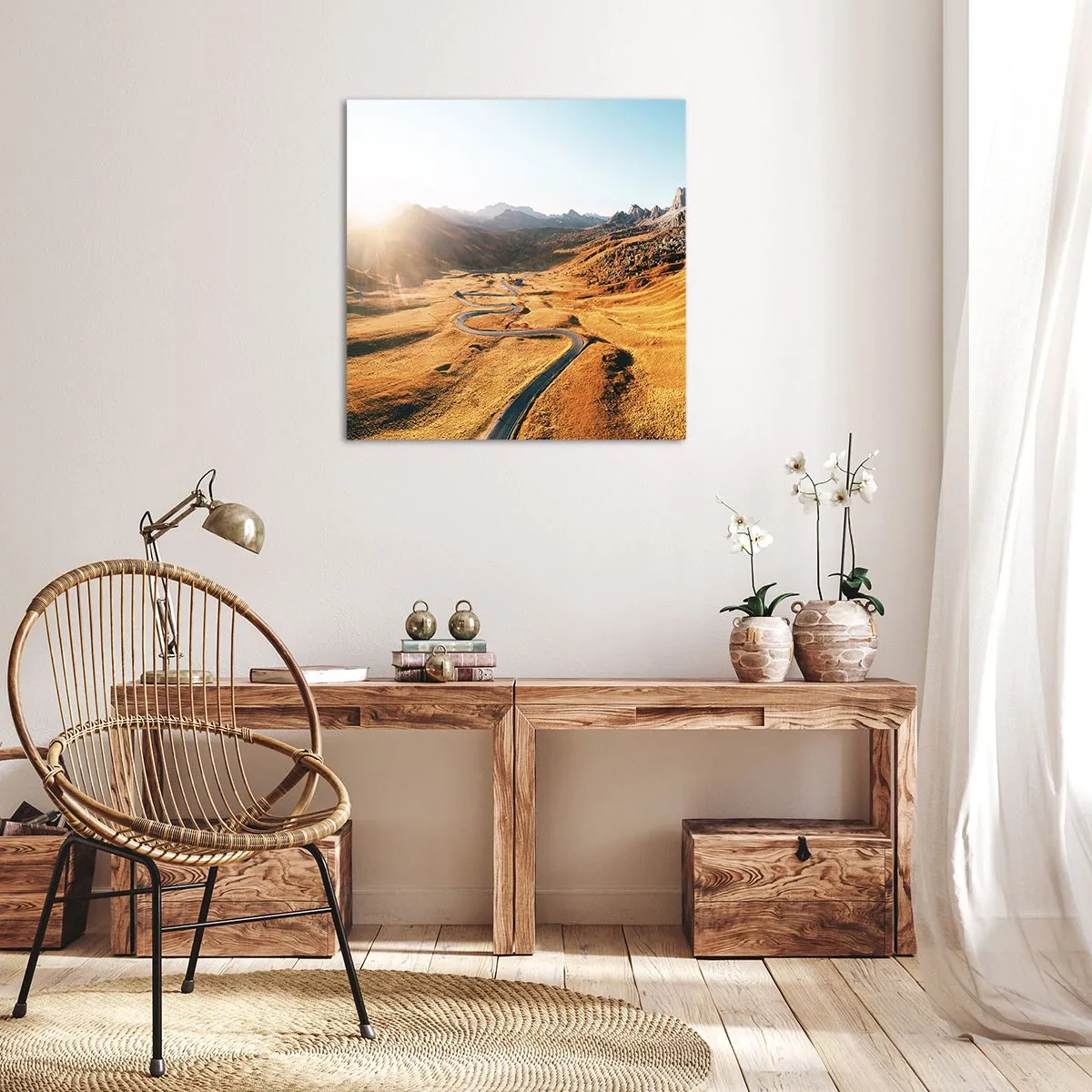Canvas picture - In a Golden Valley - 60x60 cm