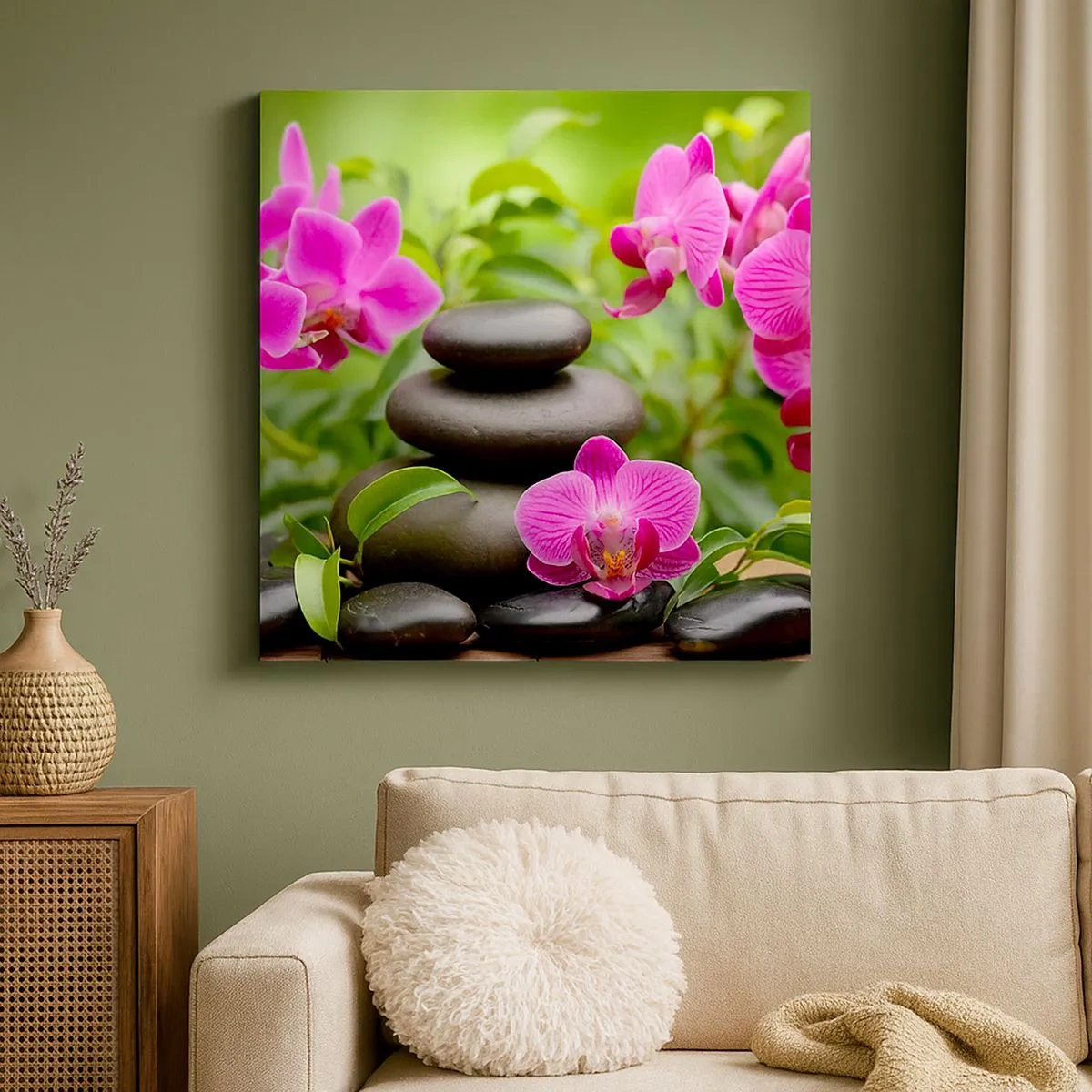 Canvas picture - Pyramid of Peace - 30x30 cm