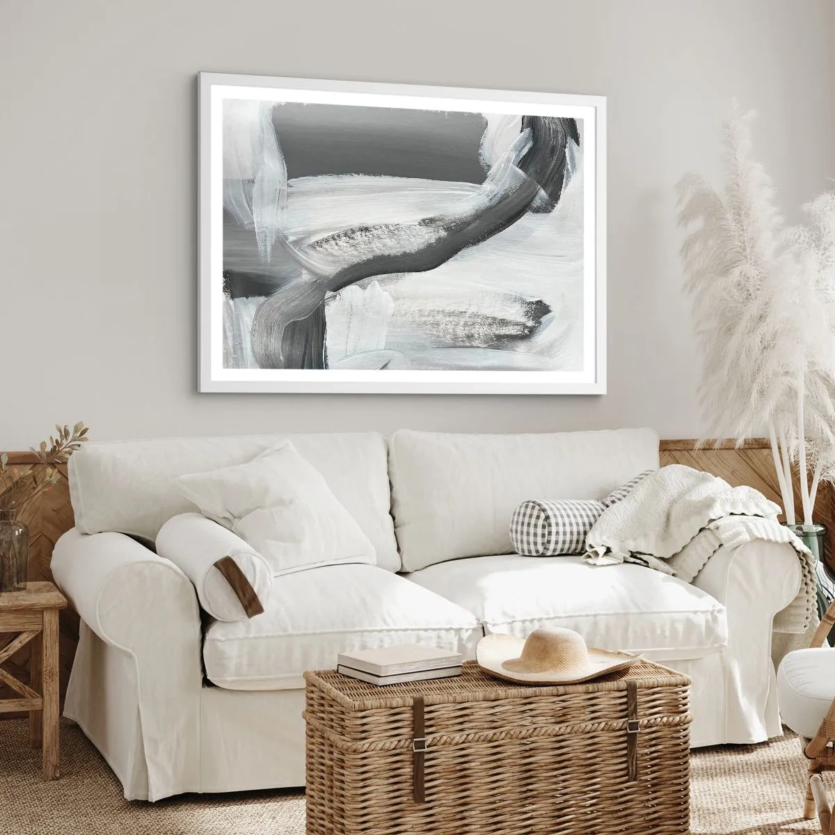 Poster in white frmae - With a Decisive Move - 70x50 cm