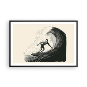 Poster in black frame - King of the Wave - 91x61 cm