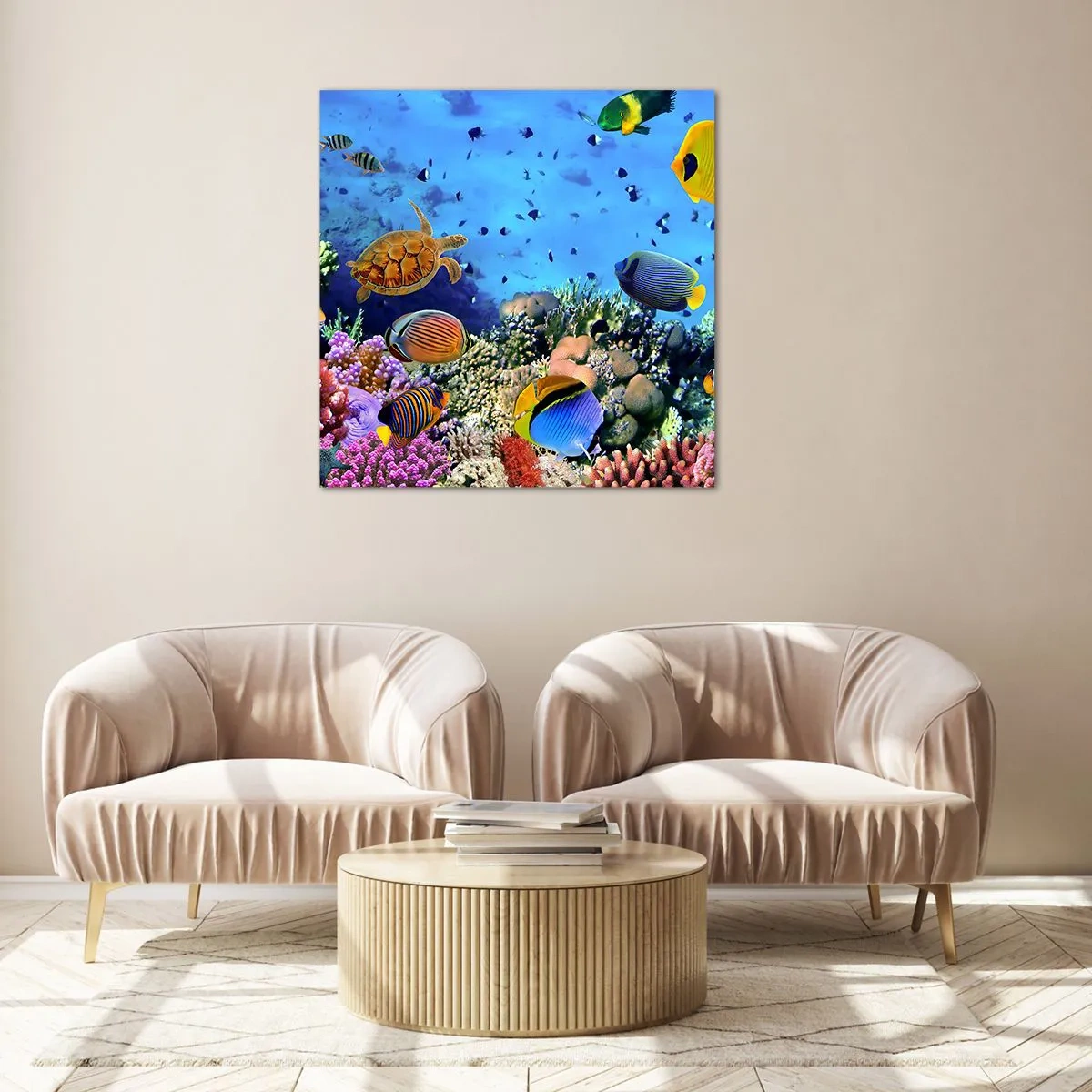 Glass picture - What Do We Know about Life? - 50x50 cm