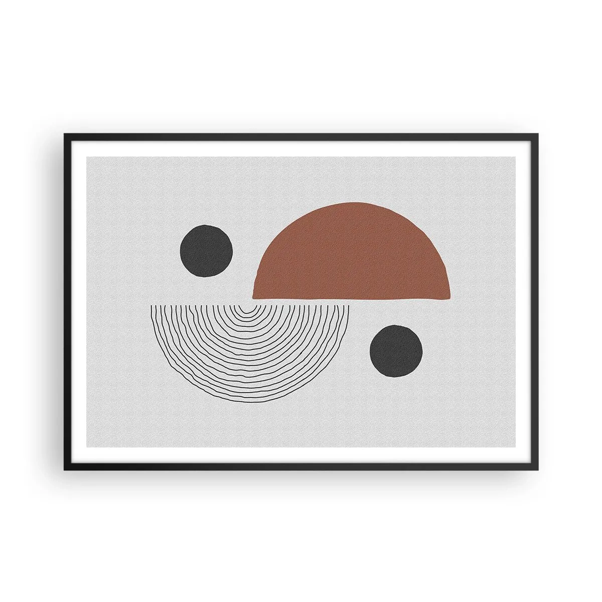 Poster in black frame - Perfection of a Wheel - 100x70 cm