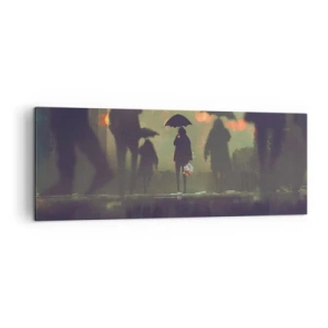 Canvas picture - From Perspective of a Raindrop - 140x50 cm