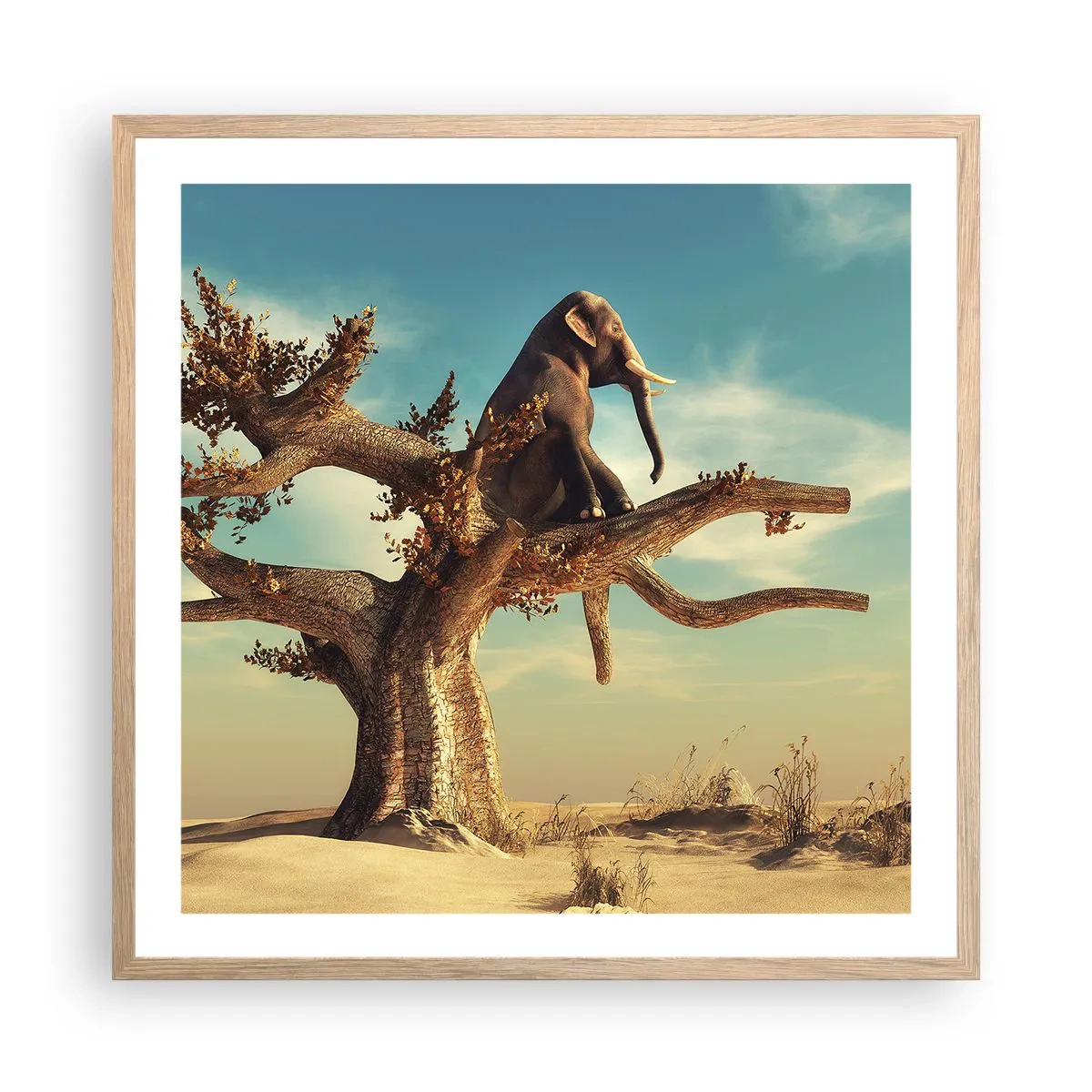 Poster in light oak frame - New Point of View - 60x60 cm