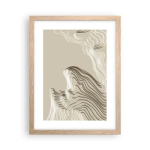 Poster in light oak frame - Topography of Art. - 30x40 cm