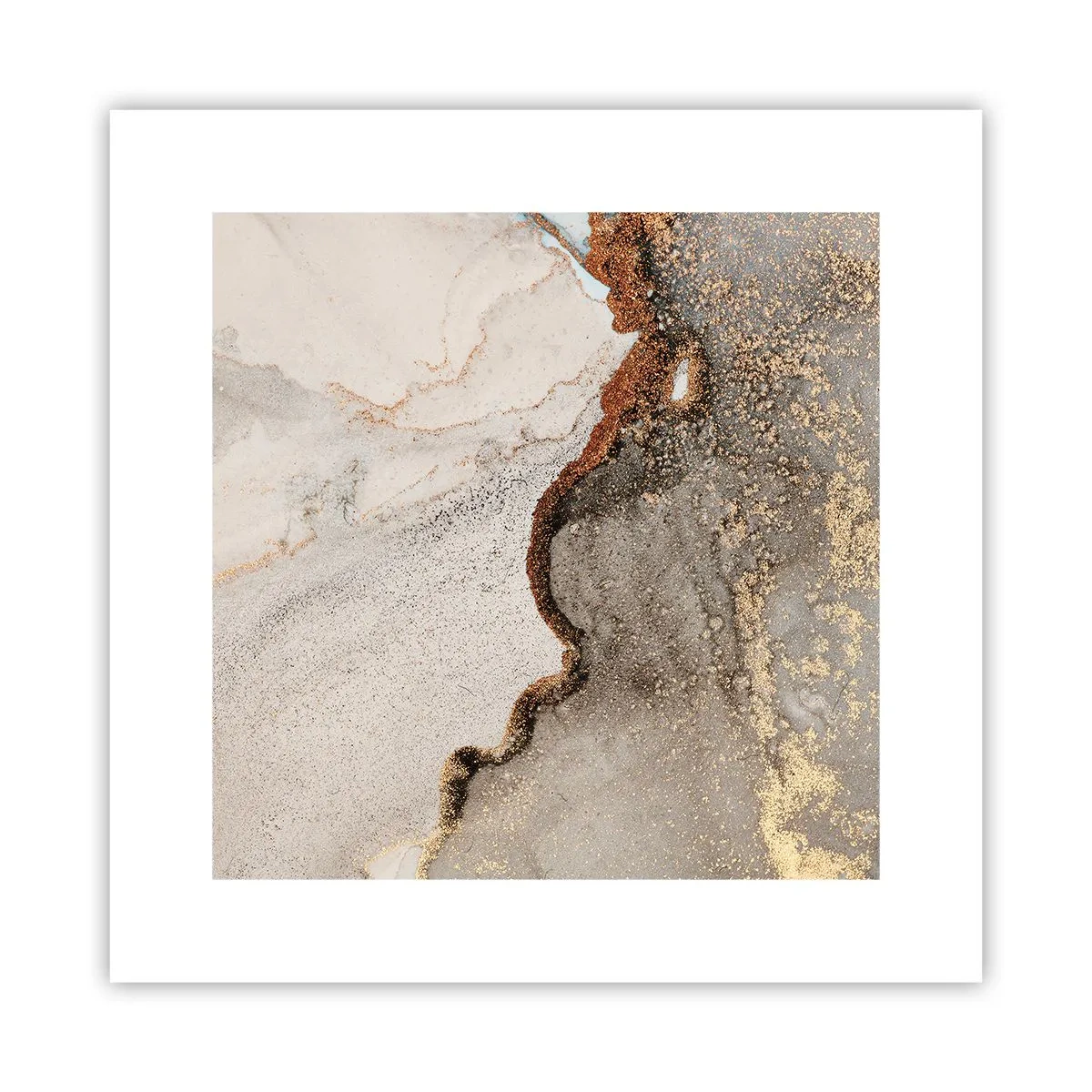 Poster - On the Border of Colours - 30x30 cm