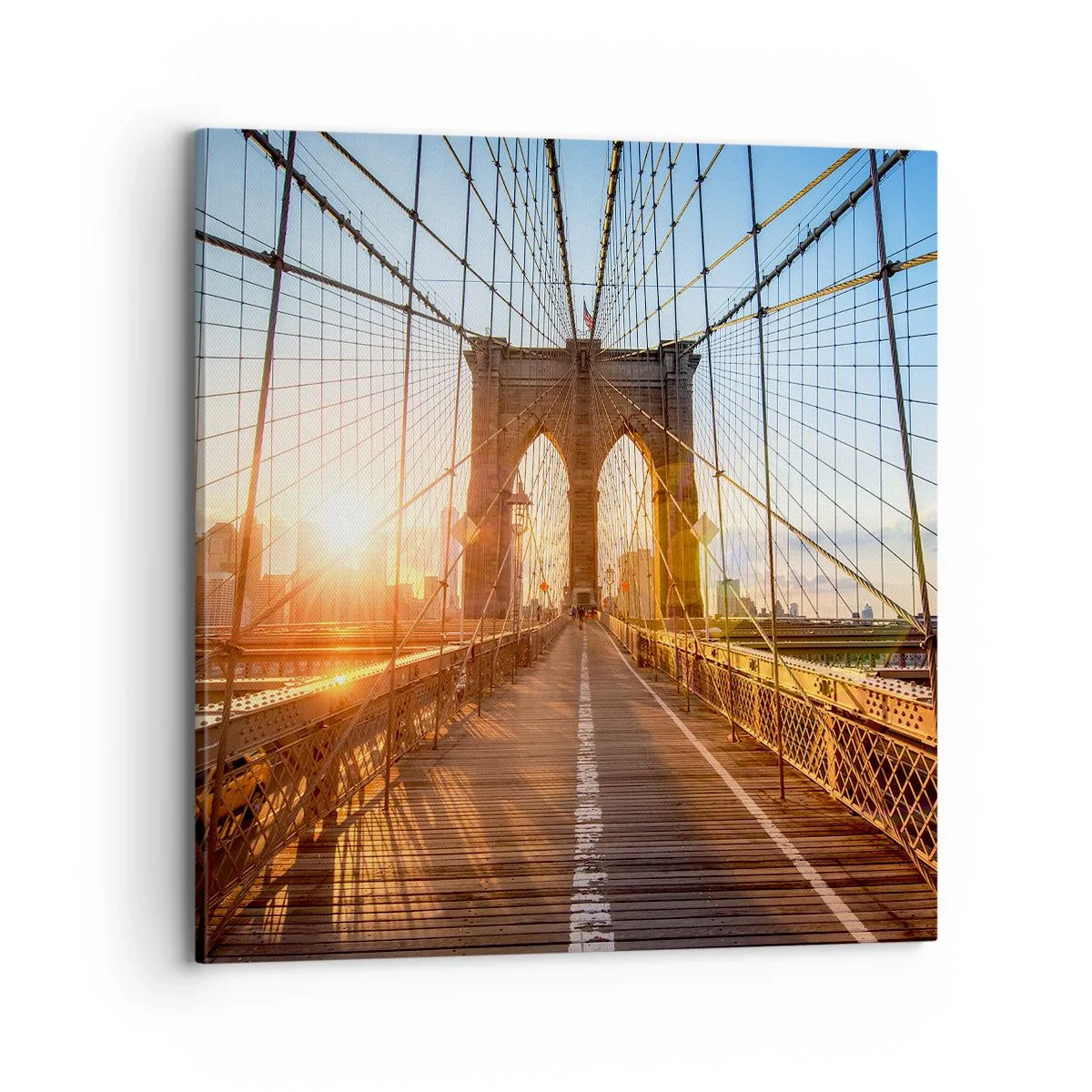 Canvas picture - On a Golden Bridge - 70x70 cm
