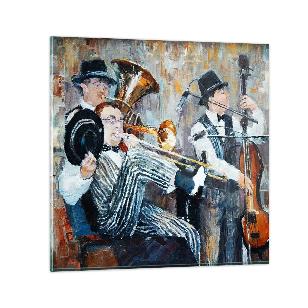Glass picture - All That Jazz - 70x70 cm