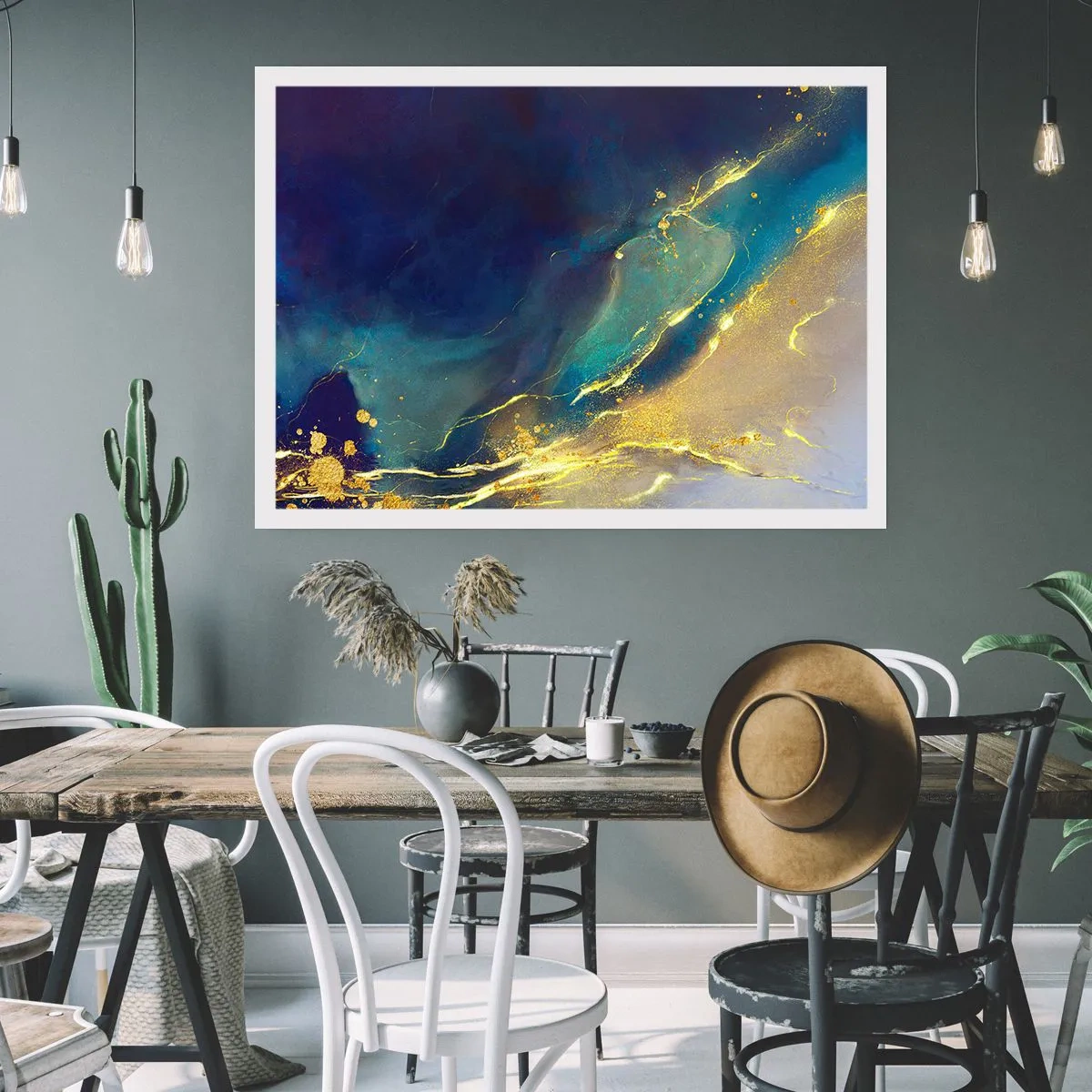 Poster - Golden Flood - 50x40 cm