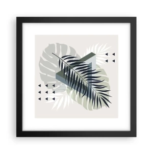 Poster in black frame - Nature and Geometry - Two Orders? - 30x30 cm