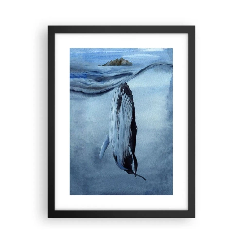 Poster in black frame - Two Worlds of the North - 30x40 cm