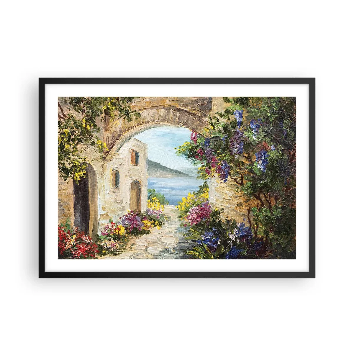 Poster in black frame - Charm of a Sea Province - 70x50 cm