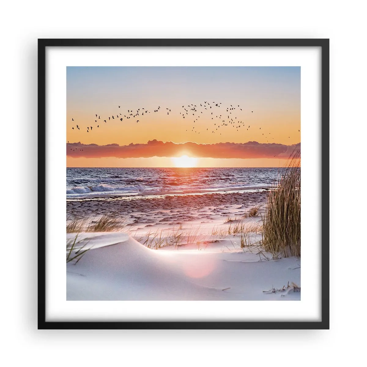 Poster in black frame - Horizontal Landscape - 50x50 cm