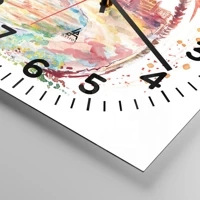 Clock face with numbers