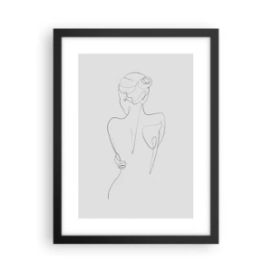 Poster in black frame - Music of the Body - 30x40 cm