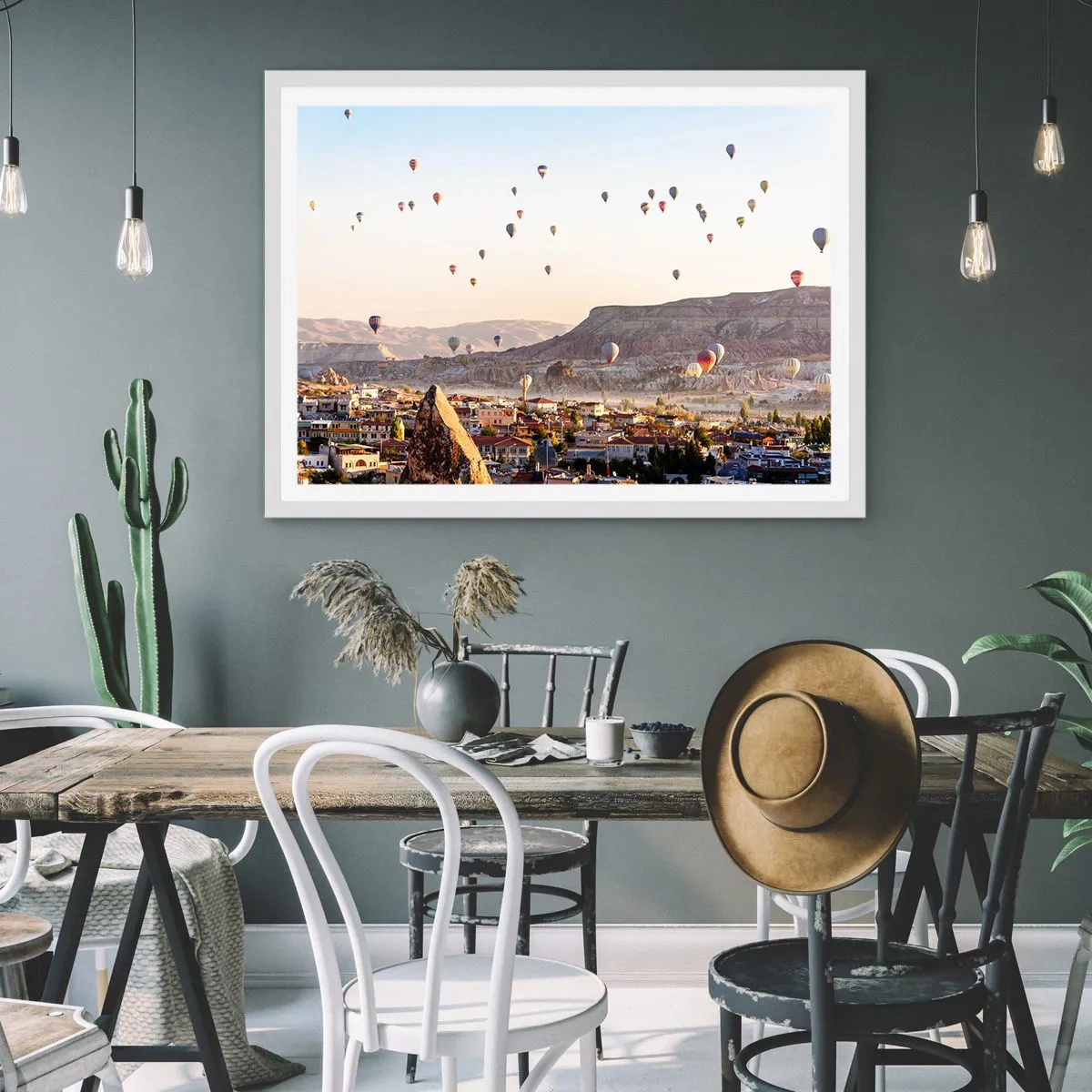 Poster in white frmae - Like Ships in the Sky - 100x70 cm