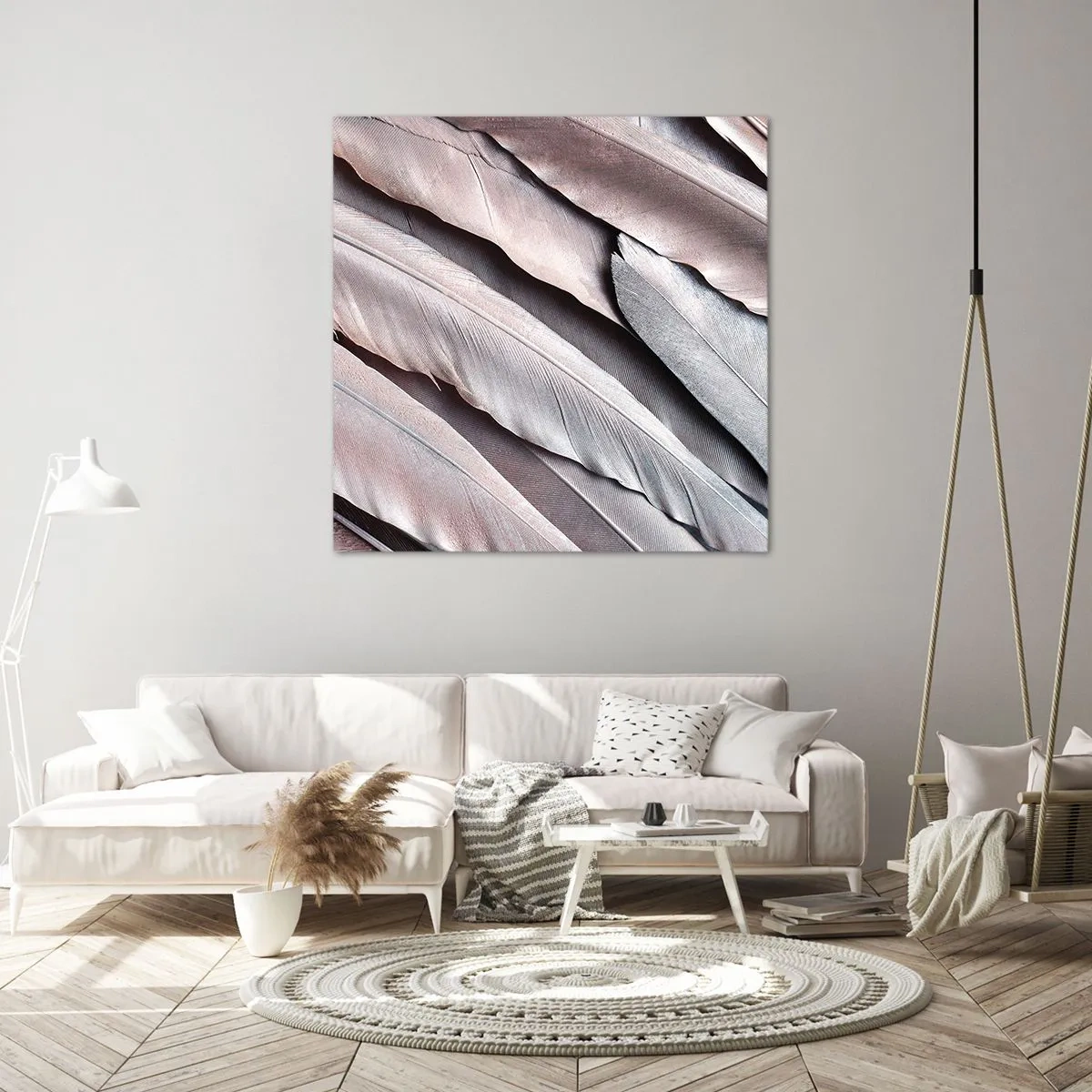 Canvas picture - In Pink Silverness - 60x60 cm