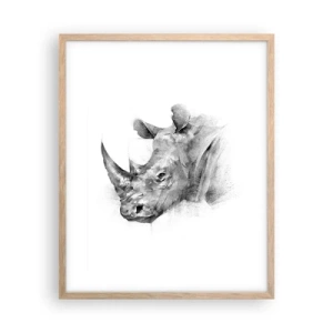 Poster in light oak frame - African Portrait - 40x50 cm