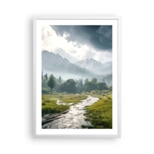 Poster in white frmae - There And Back - 50x70 cm