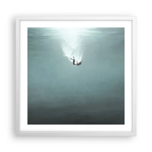 Poster in white frmae - In the Arms of the Ocean - 50x50 cm