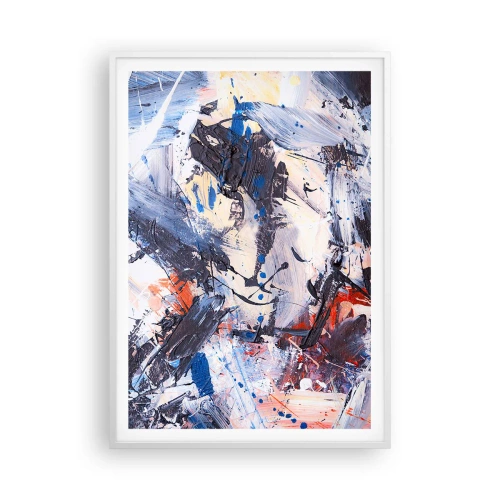 Poster in white frmae - Crazy Dance of Abstraction - 70x100 cm