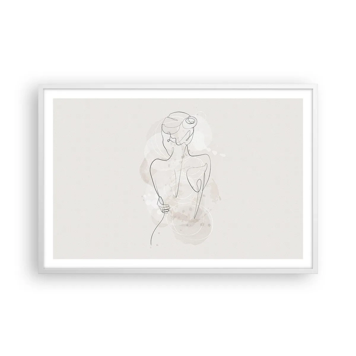 Poster in white frmae - Like a Sensitive Instrument - 91x61 cm