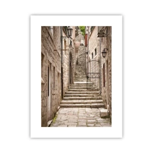Poster - Magical Old Alley - 30x40 cm