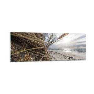 Glass picture - Enounter of the Elements - 90x30 cm