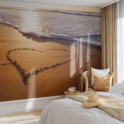 Self-Adhesive Photo Wallpaper Deluxe Sticker - Holiday Confession - Landscape, Beach, Sea - 300x210 cm