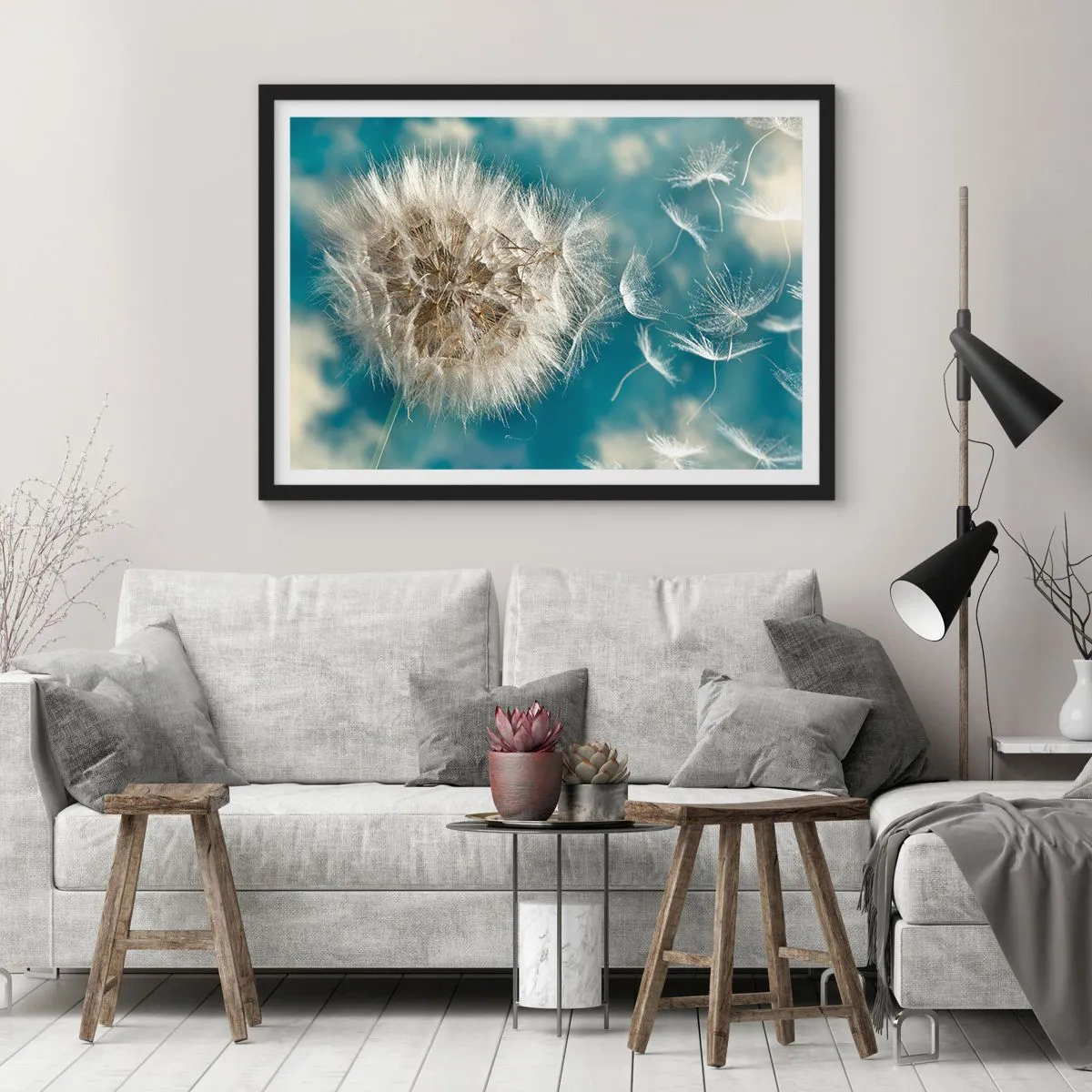 Poster in black frame - Breath of an Angel - 40x30 cm