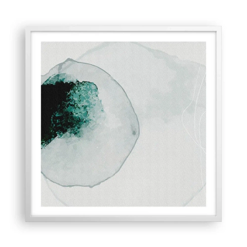 Poster in white frmae - In a Waterdrop - 60x60 cm