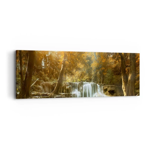 Canvas picture - Park Cascade - 90x30 cm