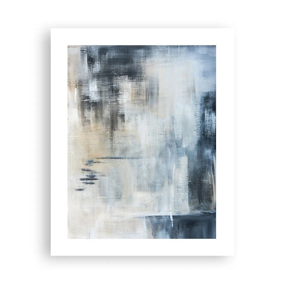 Poster - Behind the Curtain of Blue - 40x50 cm