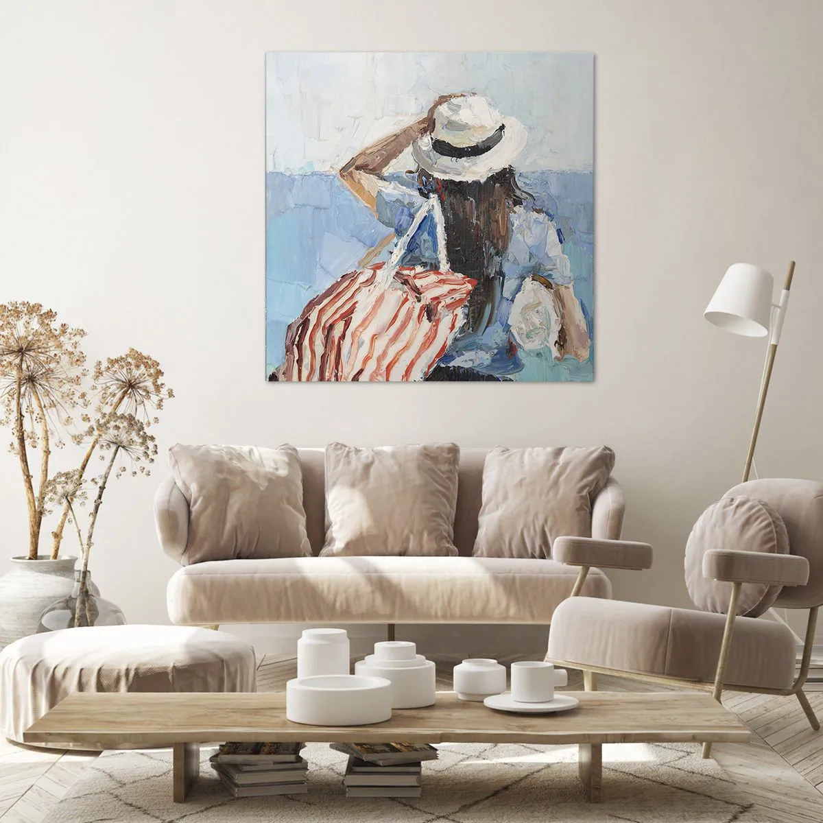 Canvas picture - Welcome to Holiday - 70x70 cm