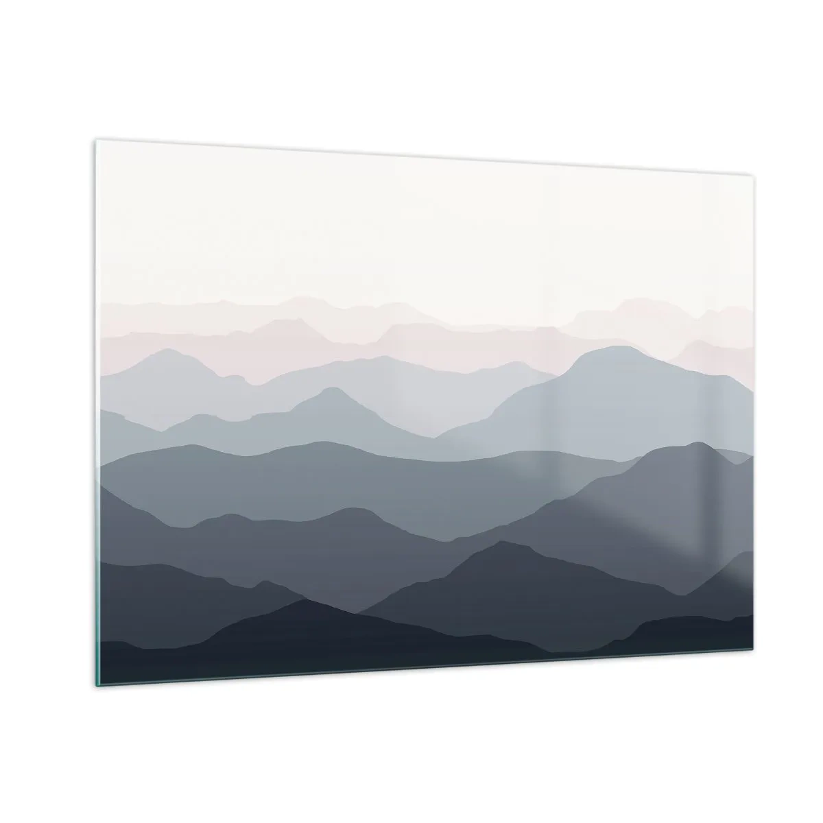 Glass picture - Mountain Waves - 100x70 cm