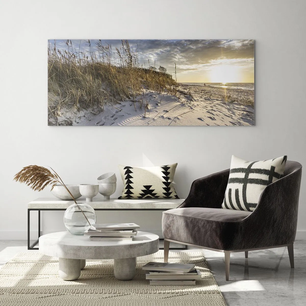 Glass picture - Invitation to a Walk - 160x50 cm