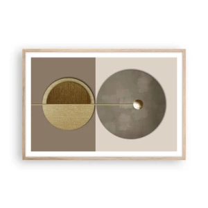 Poster in light oak frame - Perfect Balance - 91x61 cm