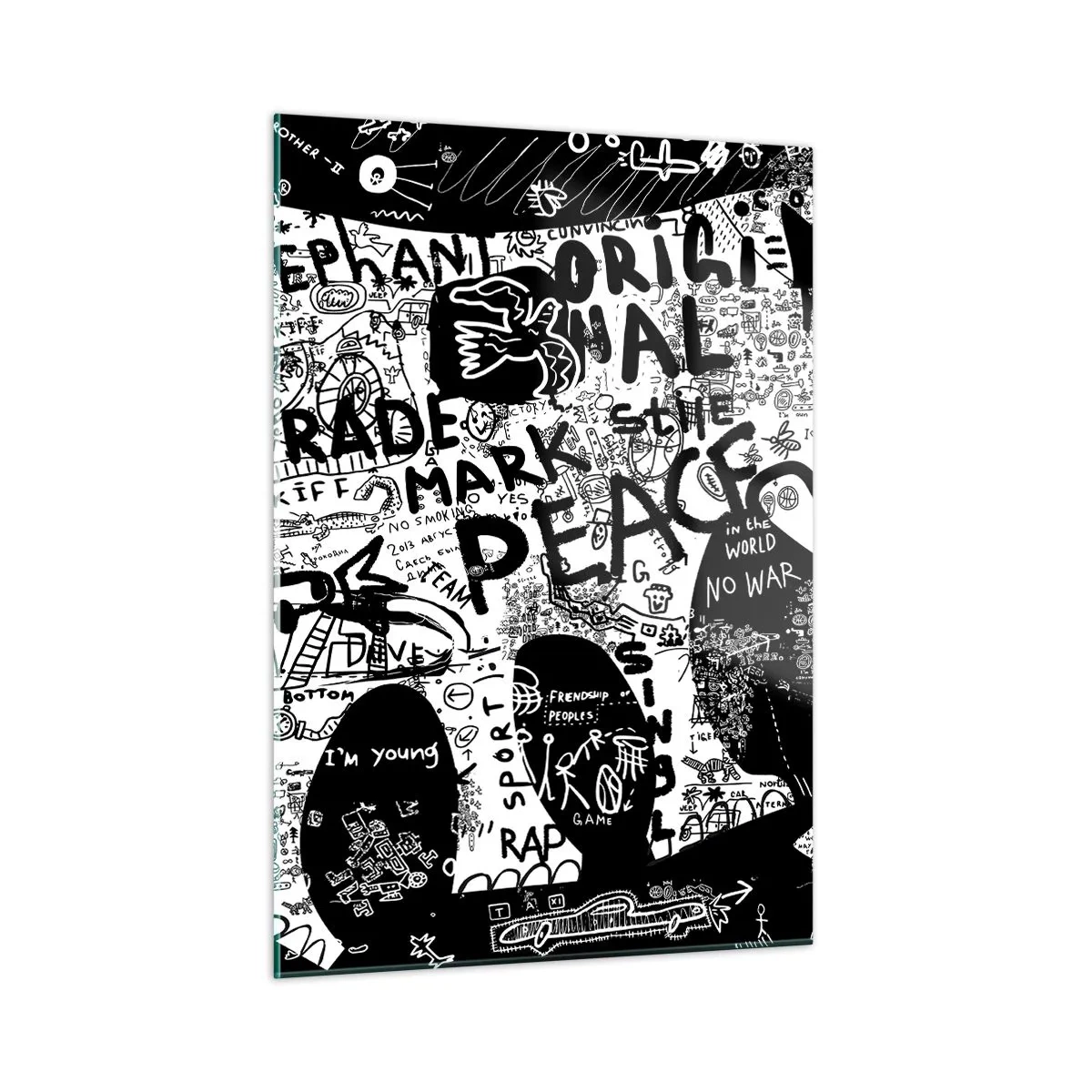 Glass picture - Rich World of the Street - 50x70 cm