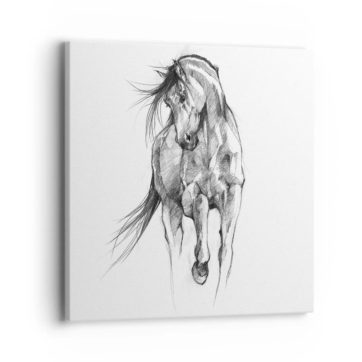Canvas picture - In a Graceful Trot - 40x40 cm